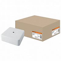 коробка распаячная КР 75х75х28 ОП белая IP40 |  код. SQ1401-0205 |  TDM
